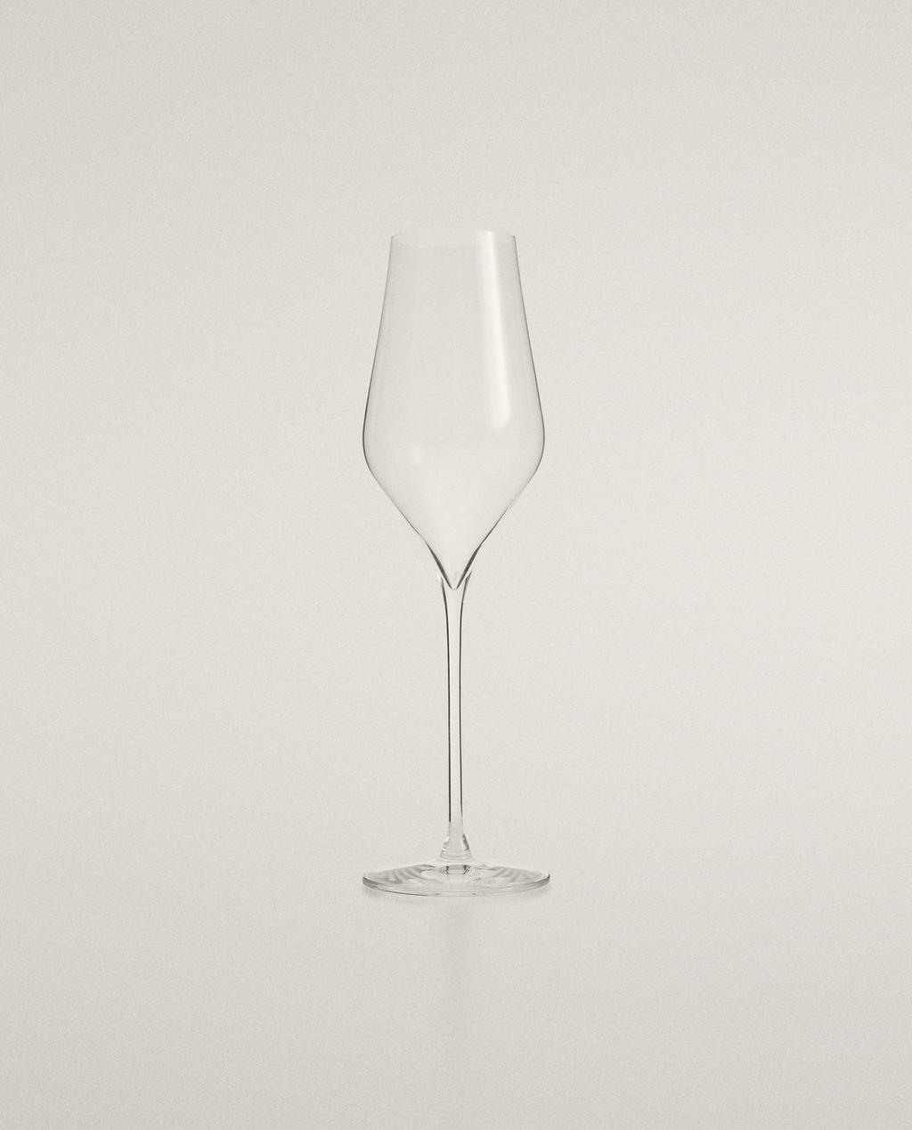 PLAIN CRYSTALLINE FLUTE GLASS