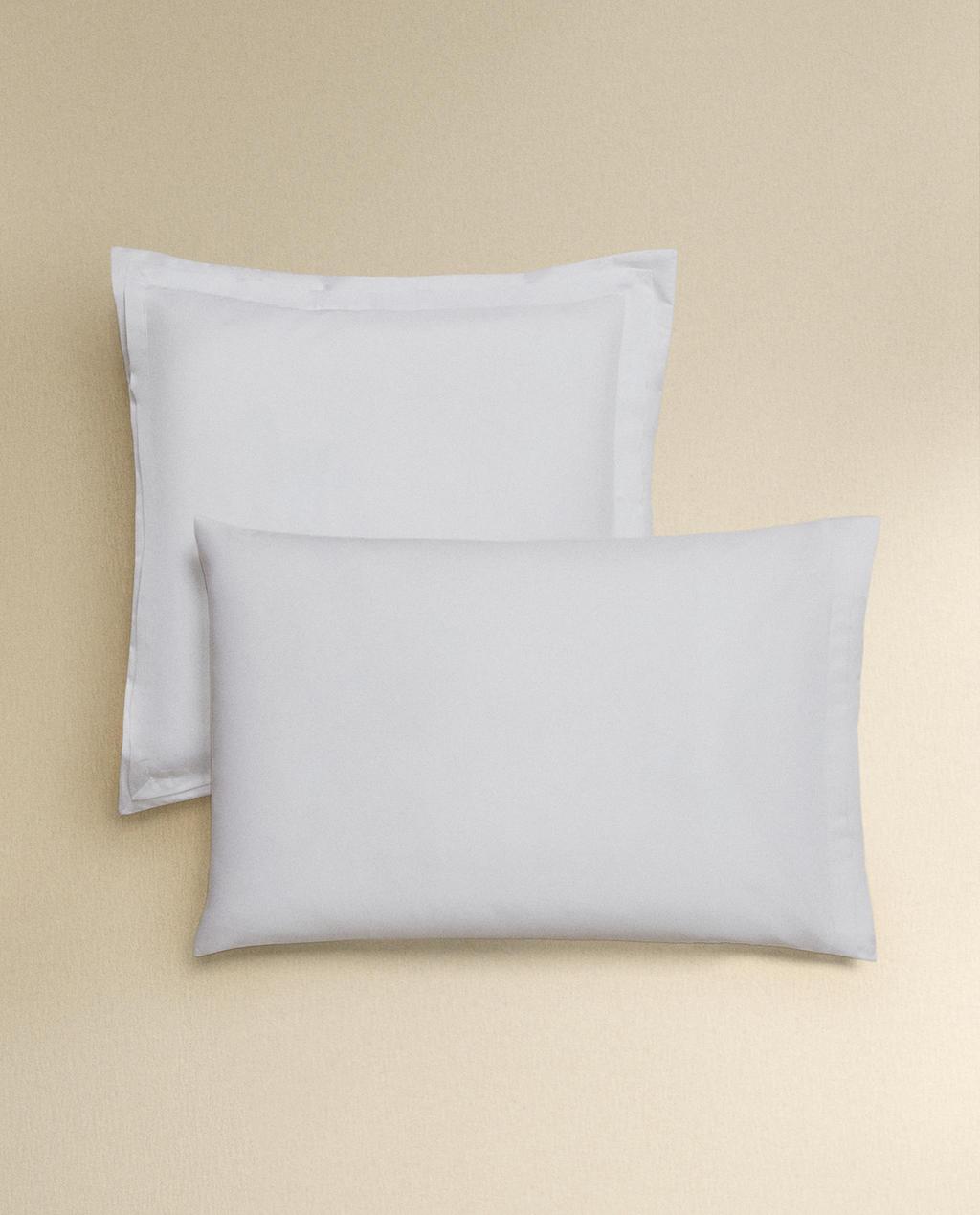 TAIE D’OREILLER COTON SATIN PLISSÉ (1000 FILS)