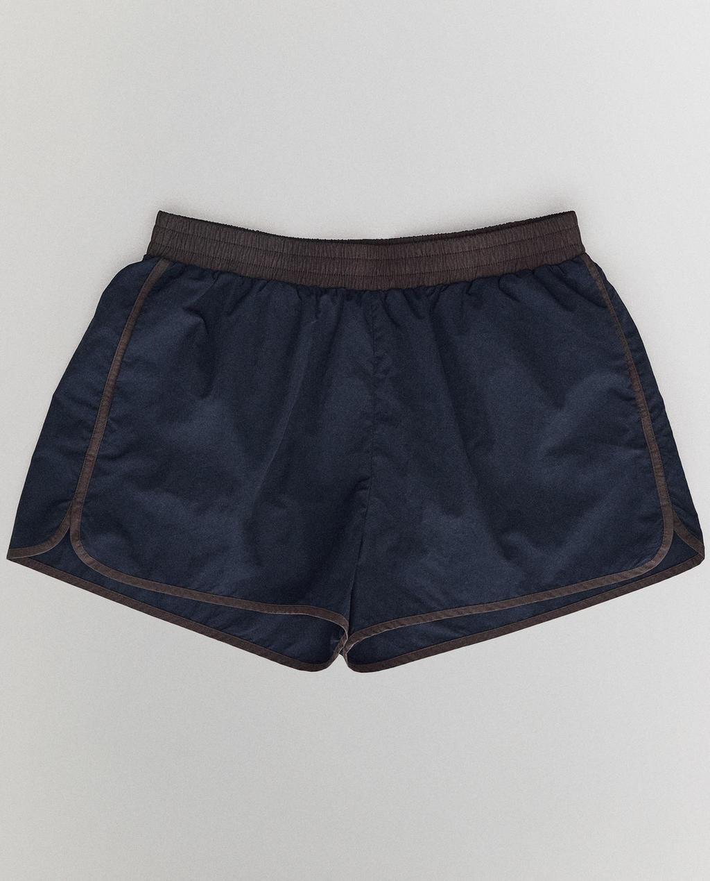 CONTRAST-TRIM SHORTS