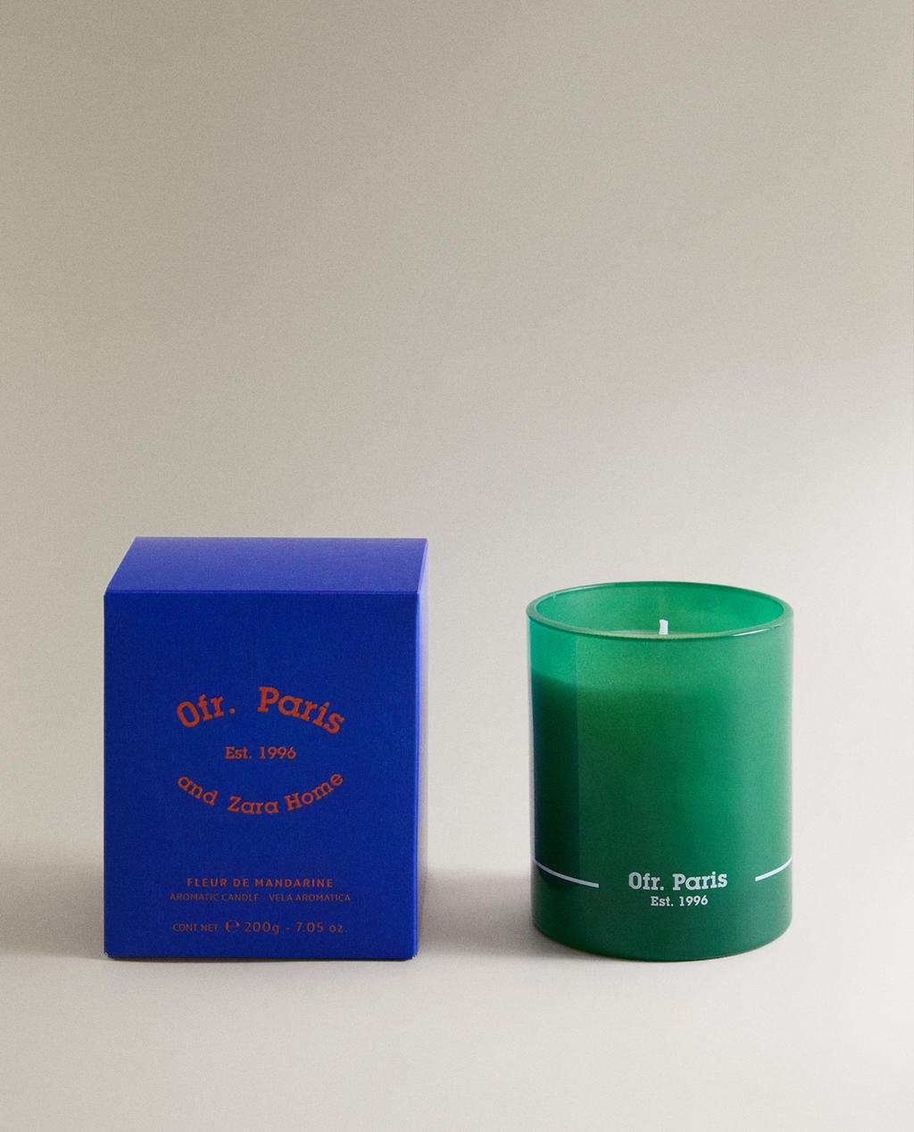 (125 غ) شمعة معطرة برائحة زهرة الماندرين | OFR. PARIS