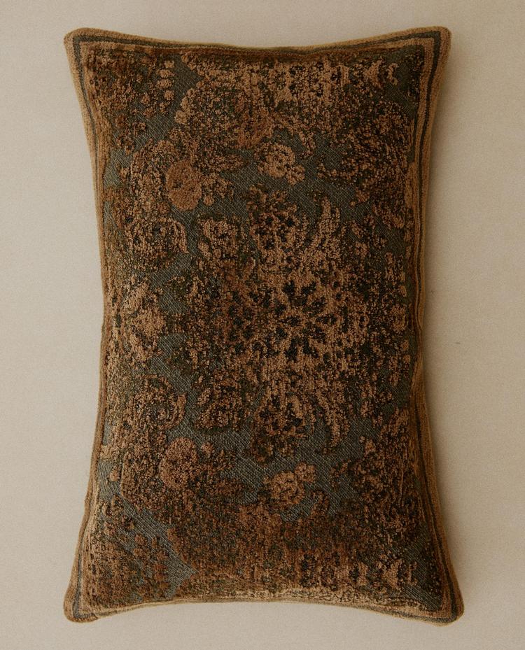 FUNDA COJÍN CHENILLA JACQUARD