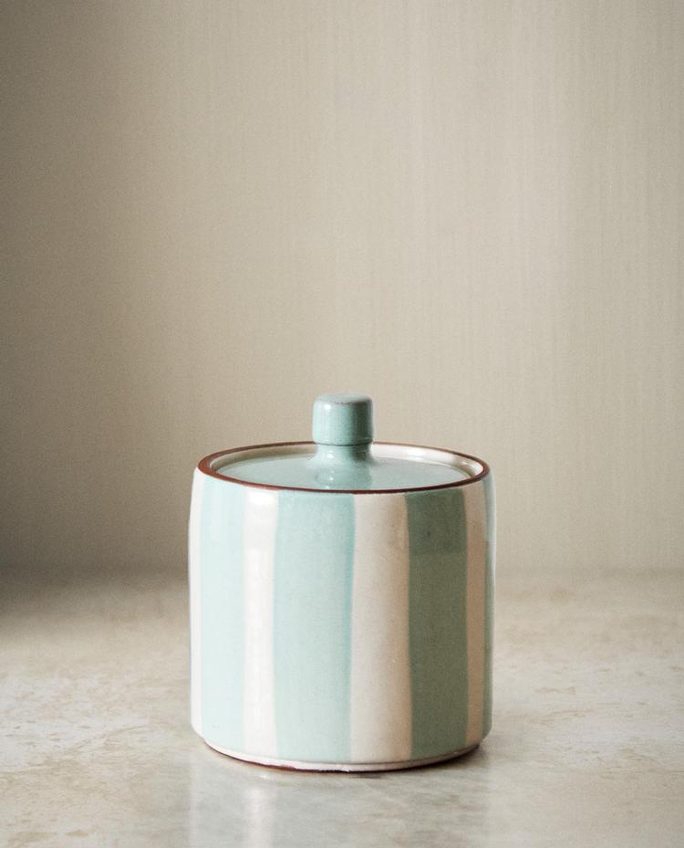 ORGANIZER BAGNO IN CERAMICA A RIGHE