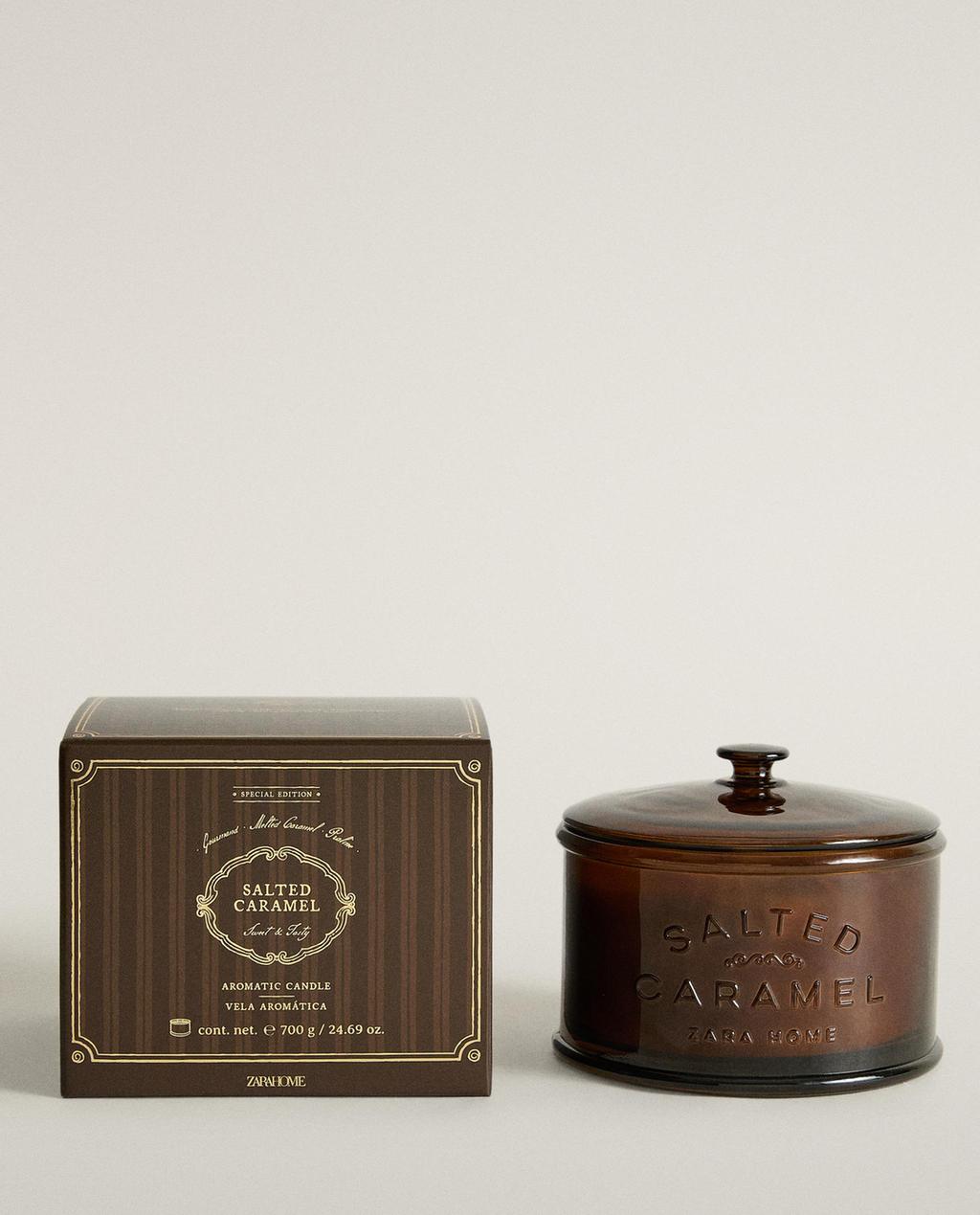 (700 G) SALTED CARAMEL SCENTED CANDLE