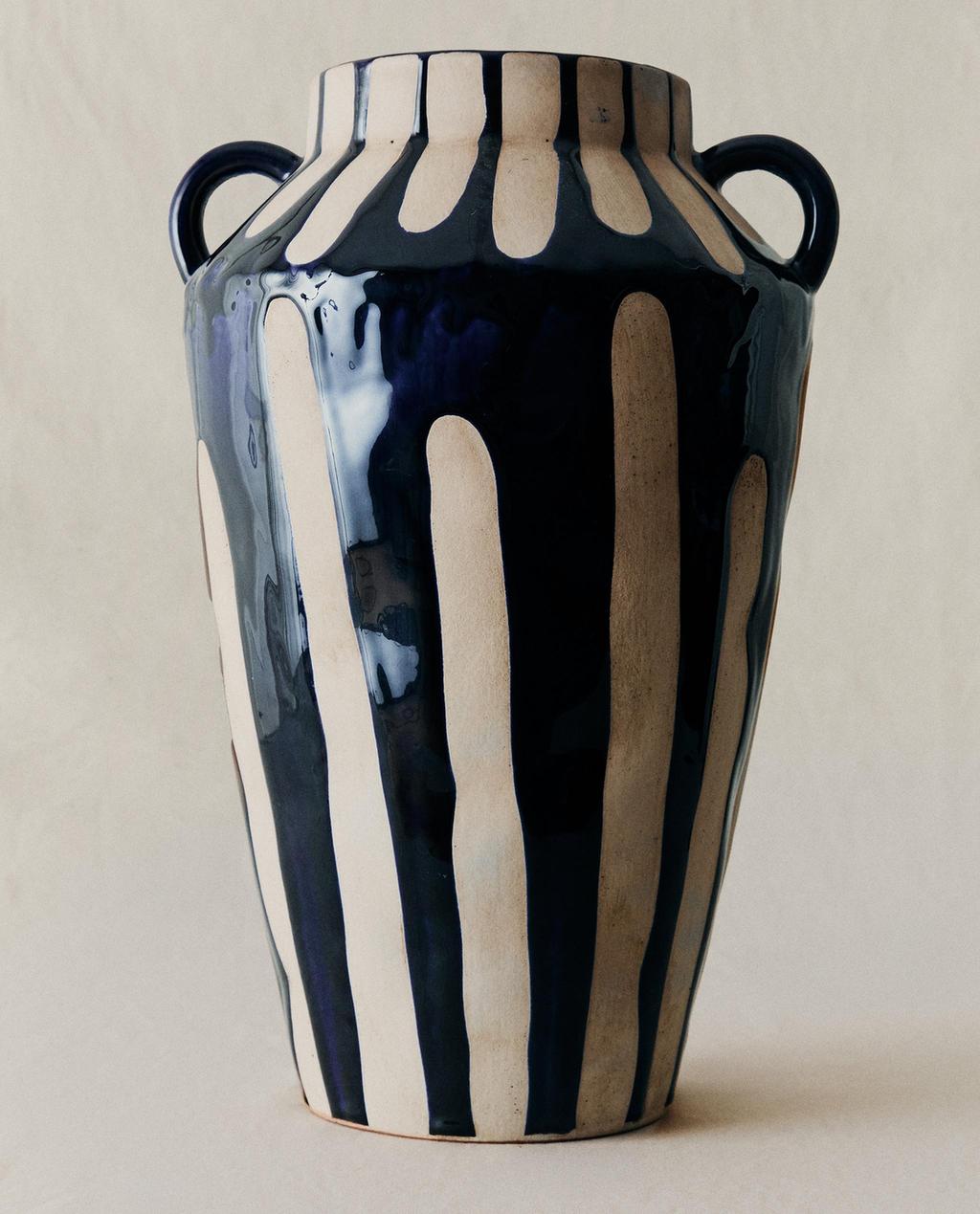 VASE DÉCORATIF HAUT EN CÉRAMIQUE