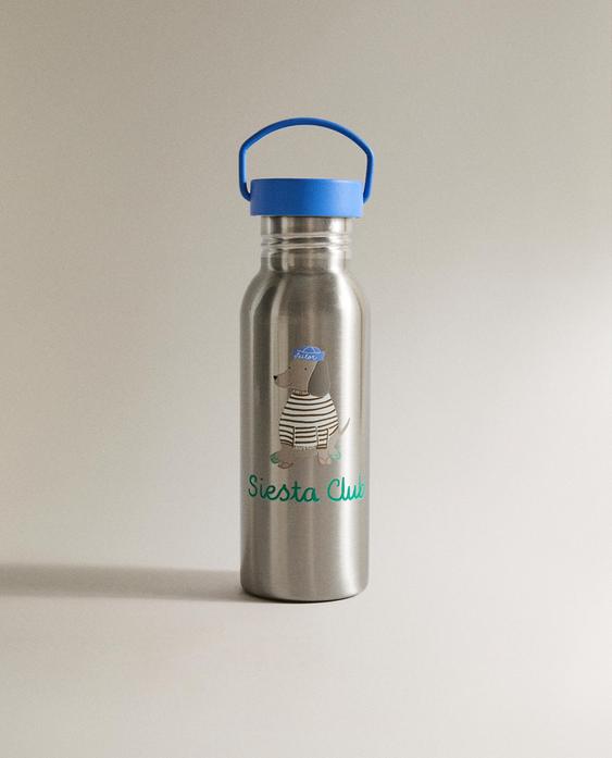 KINDERFLASCHE AUS STAHL MIT HUNDEMOTIV