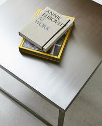 SQUARE STAINLESS STEEL SIDE TABLE