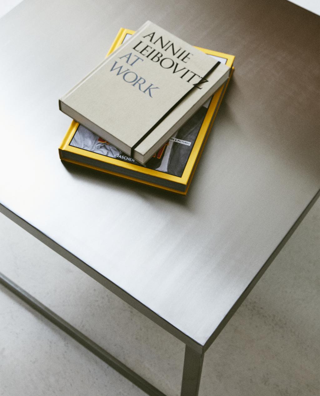SQUARE STAINLESS STEEL SIDE TABLE