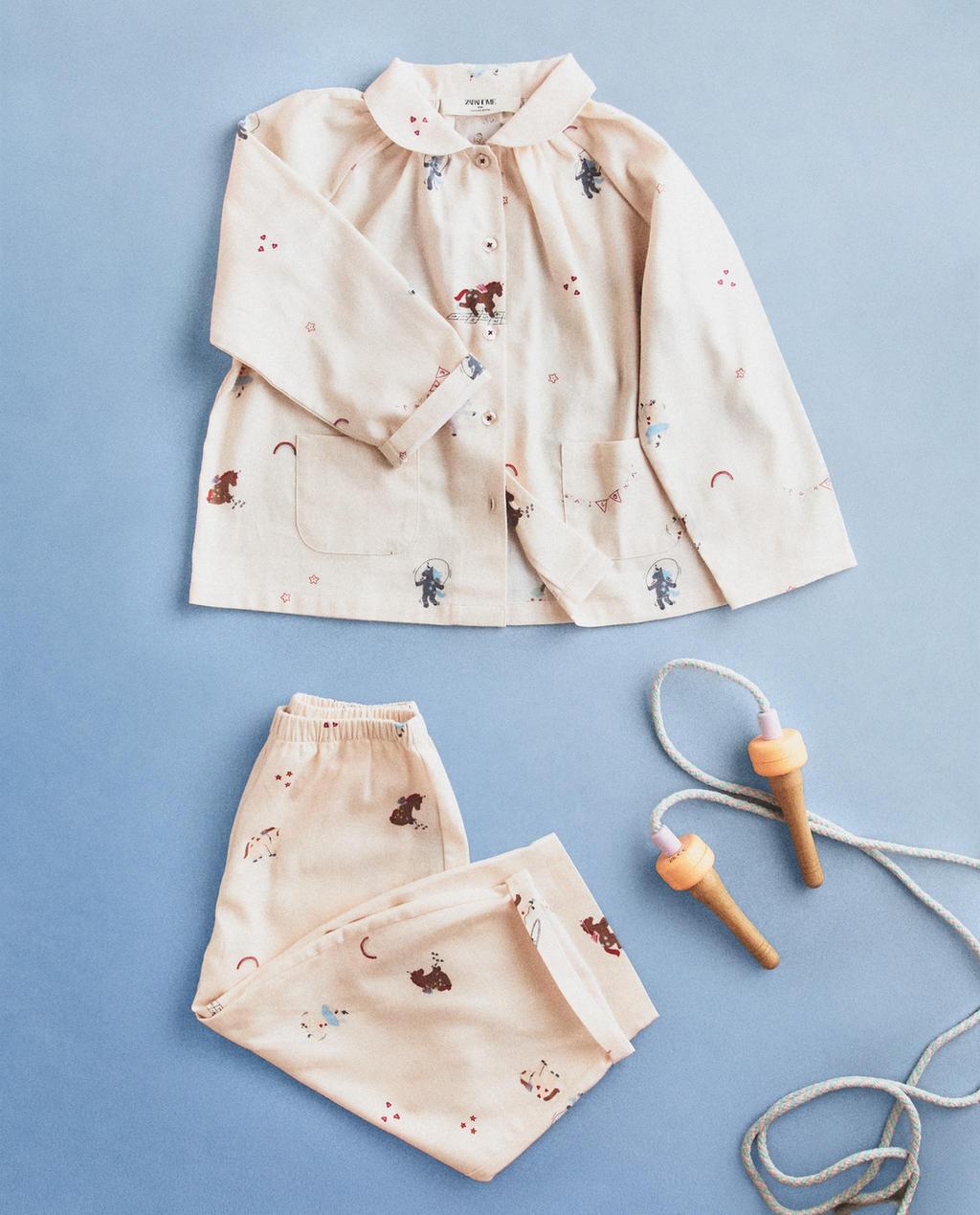 KIDS' UNICORN FLANNEL PYJAMAS