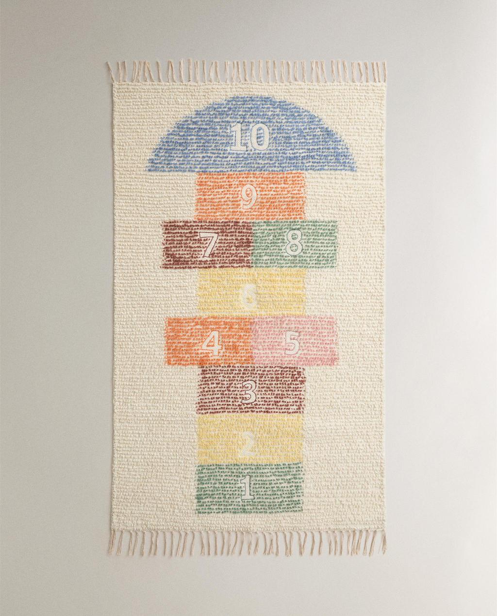KIDS' HOPSCOTCH WOOL RUG