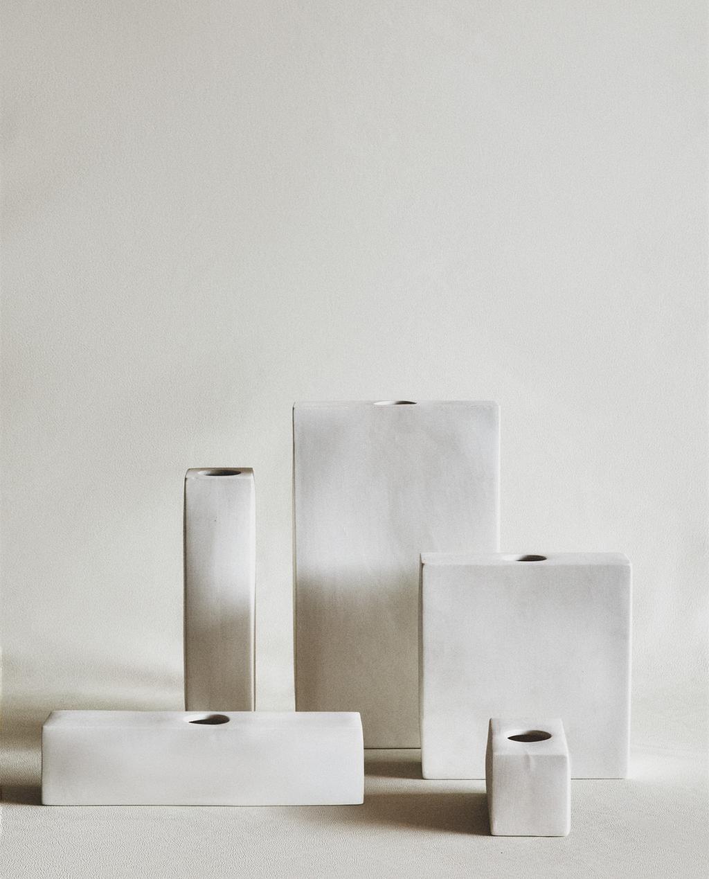 RECTANGULAR CERAMIC VASE