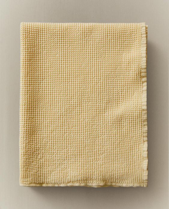 SERVIETTE DE BAIN TEXTURÉE GAUFRÉE