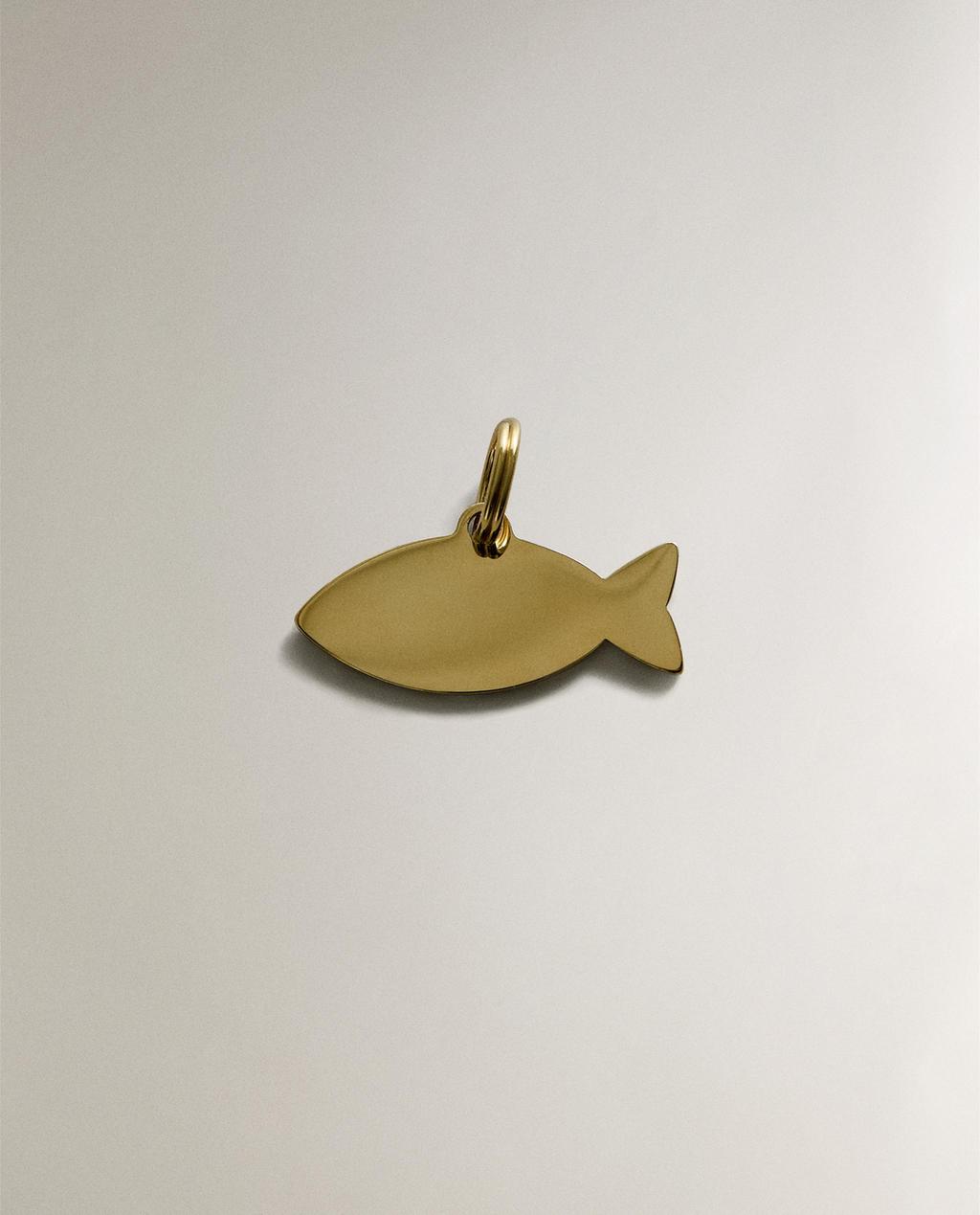 STAINLESS STEEL FISH PET CHARM