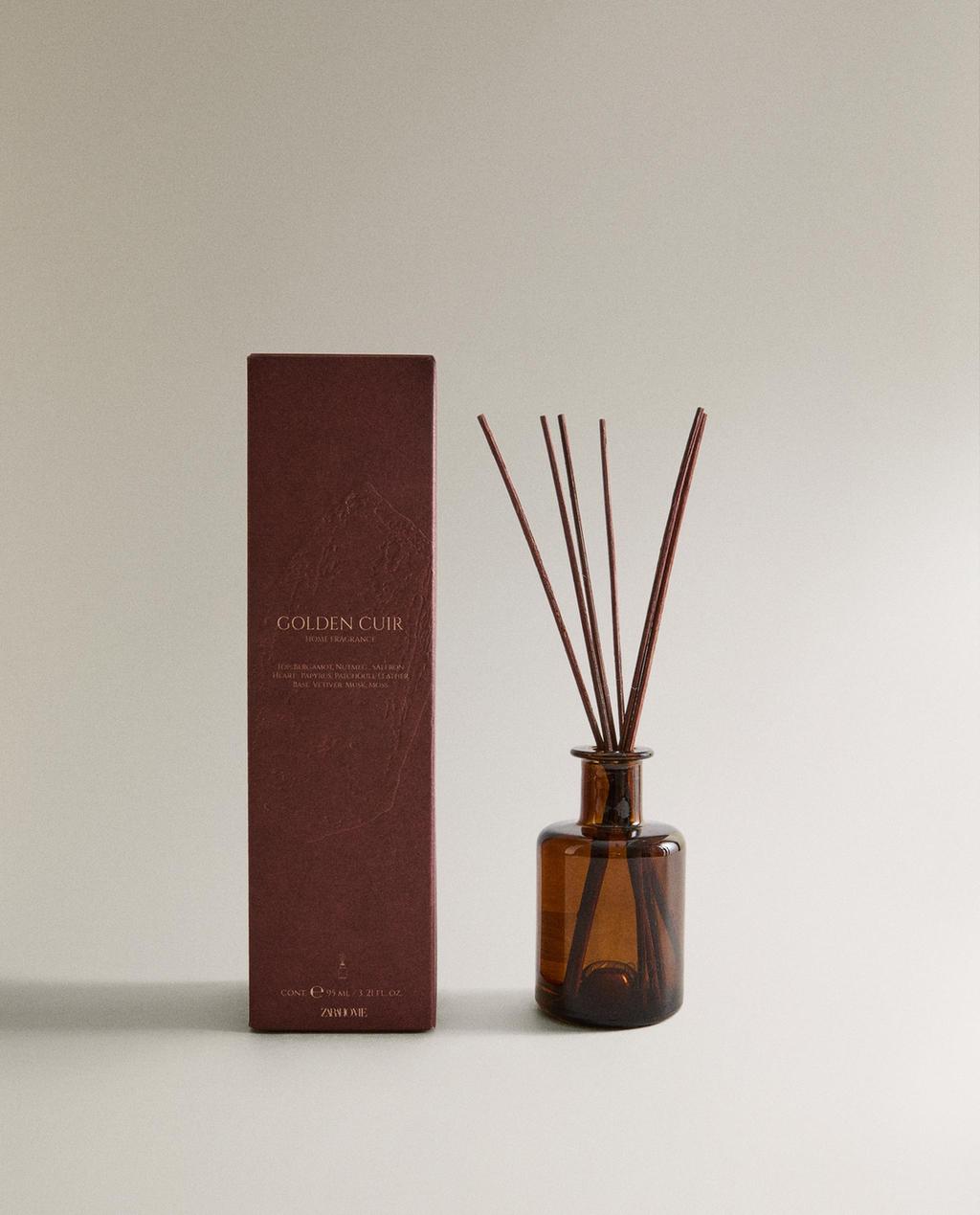 (95 ML) GOLDEN CUIR REED DIFFUSERS