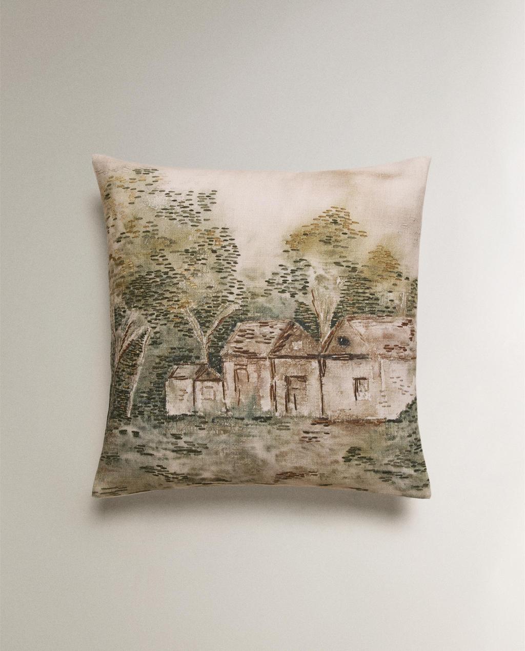 LANDSCAPE PRINT CUSHION COVER