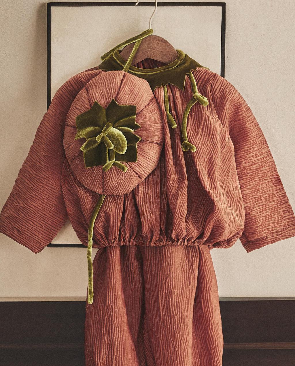 儿童万圣节南瓜服装