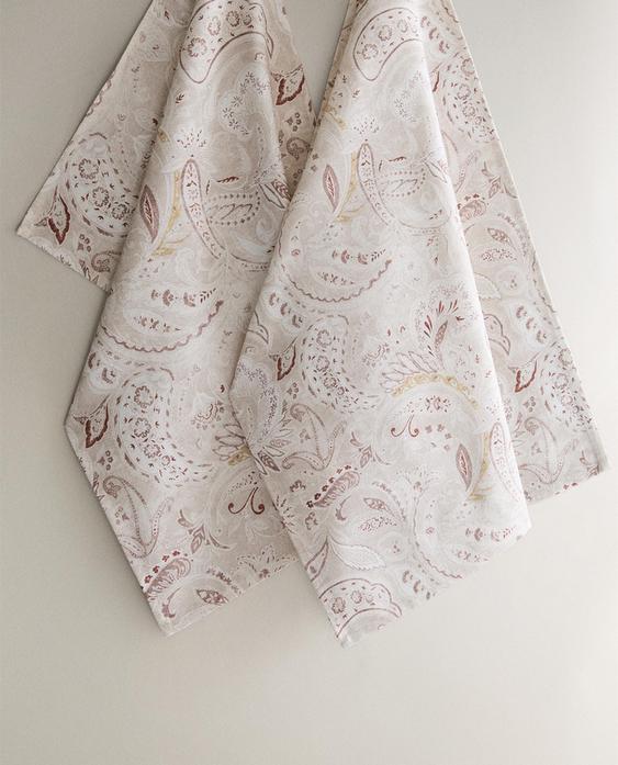 PACK OF PAISLEY COTTON TEA TOWELS (PACK OF 2)