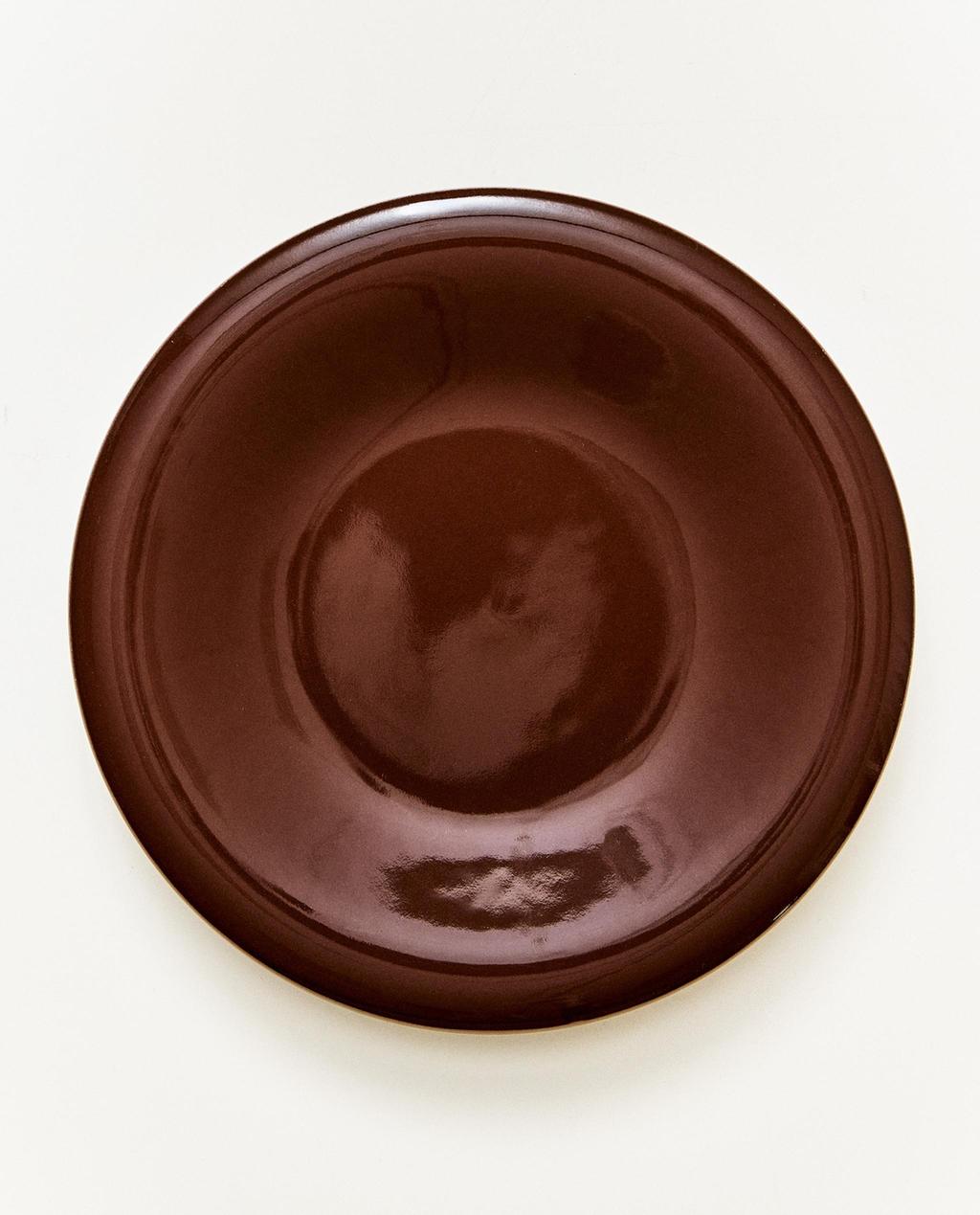 ENAMELLED STONEWARE DESSERT PLATE