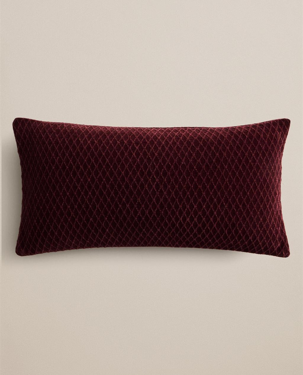 CHENILLE RAISED DIAMOND DESIGN CUSHION COVER