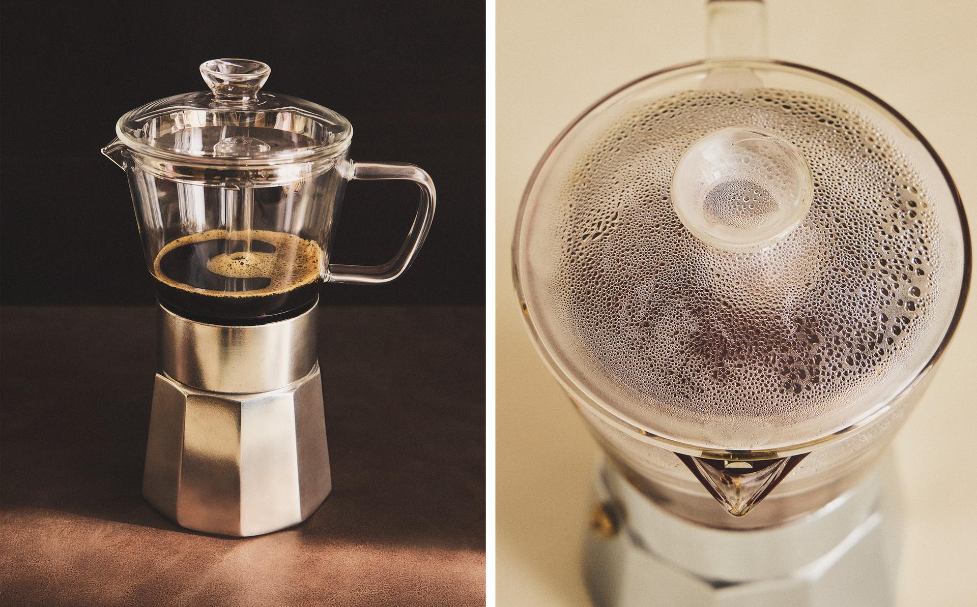 ITALIAN BOROSILICATE 6-CUP COFFEE MAKER