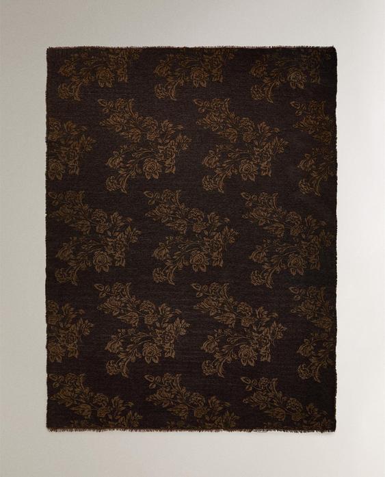 JACQUARDVÆVET CHENILLE PLAID