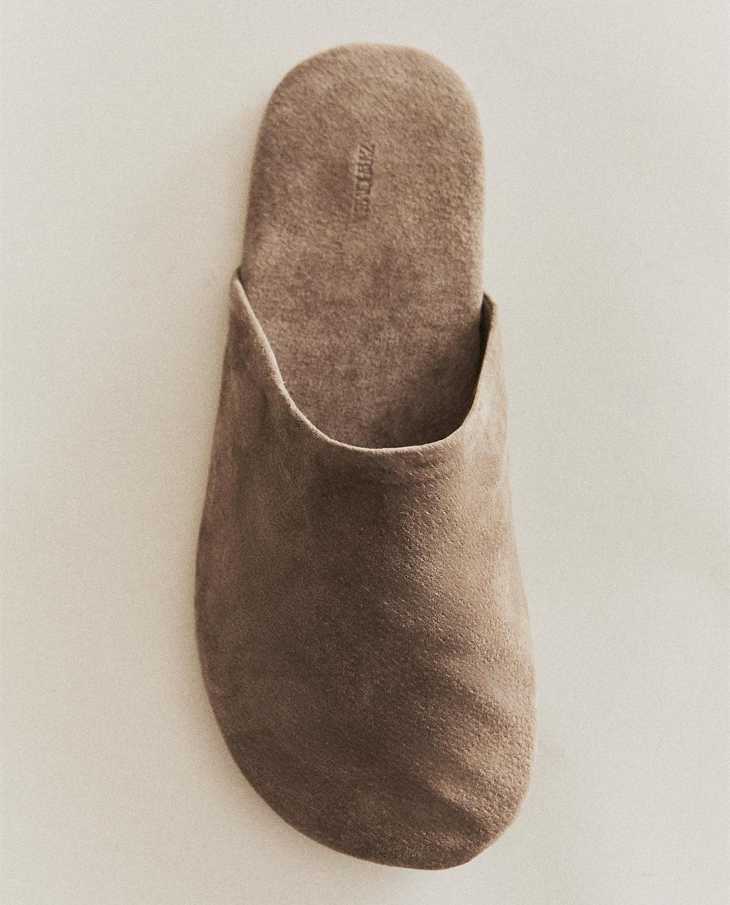 LEATHER MULE SLIPPERS