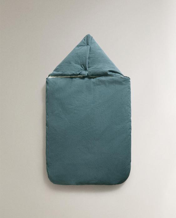 LEAF PRINT COTTON CARRYCOT BABY WRAP