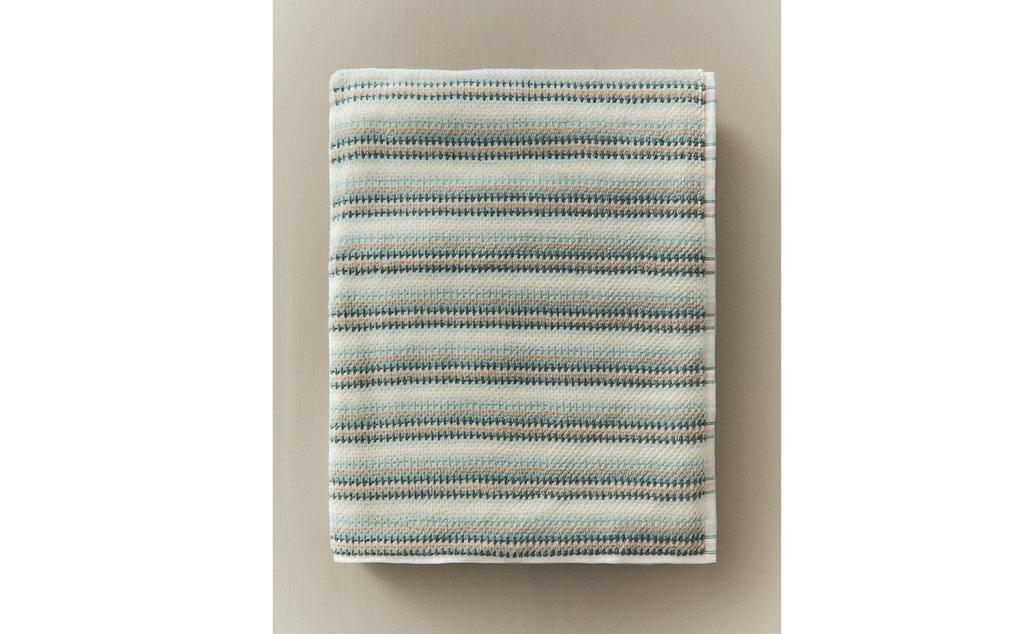 COTTON STRIPED BATH TOWEL
