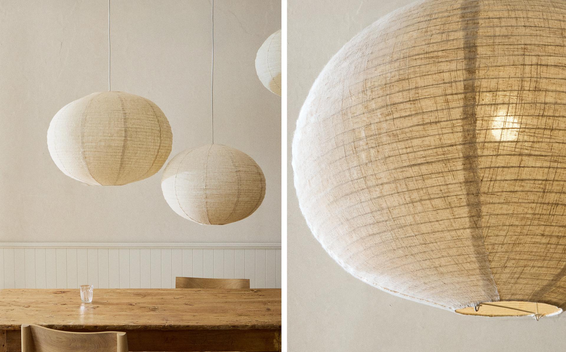 LINEN CEILING LAMP SHADE