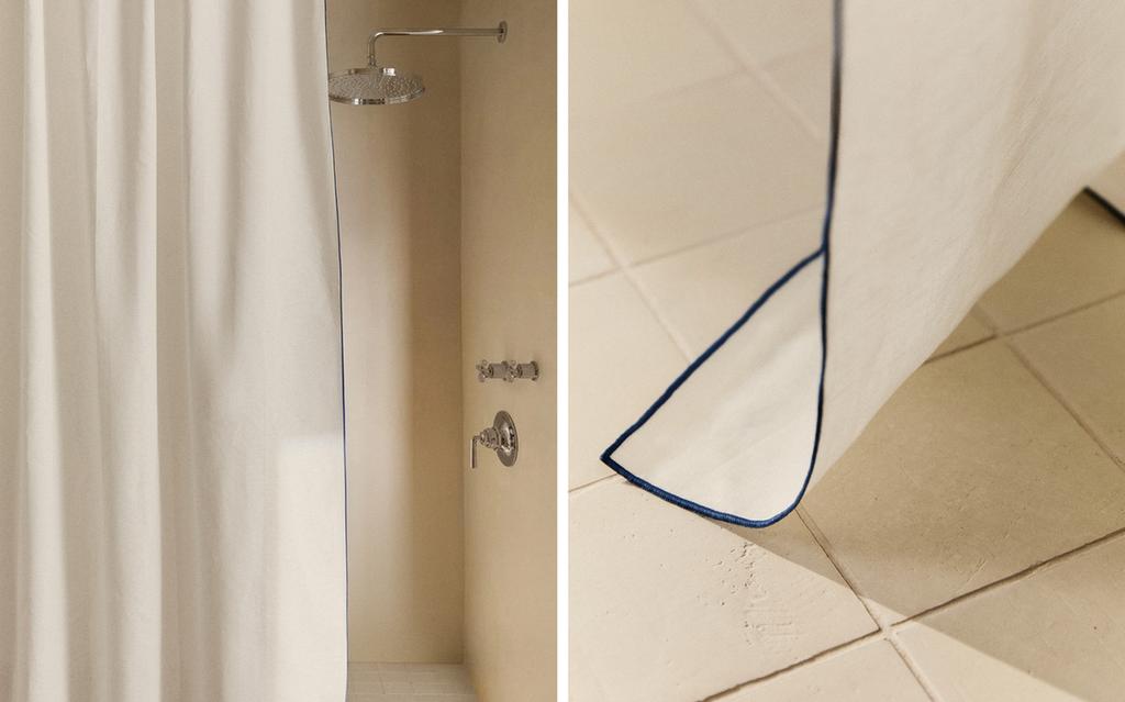 OVERLOCK SHOWER CURTAIN