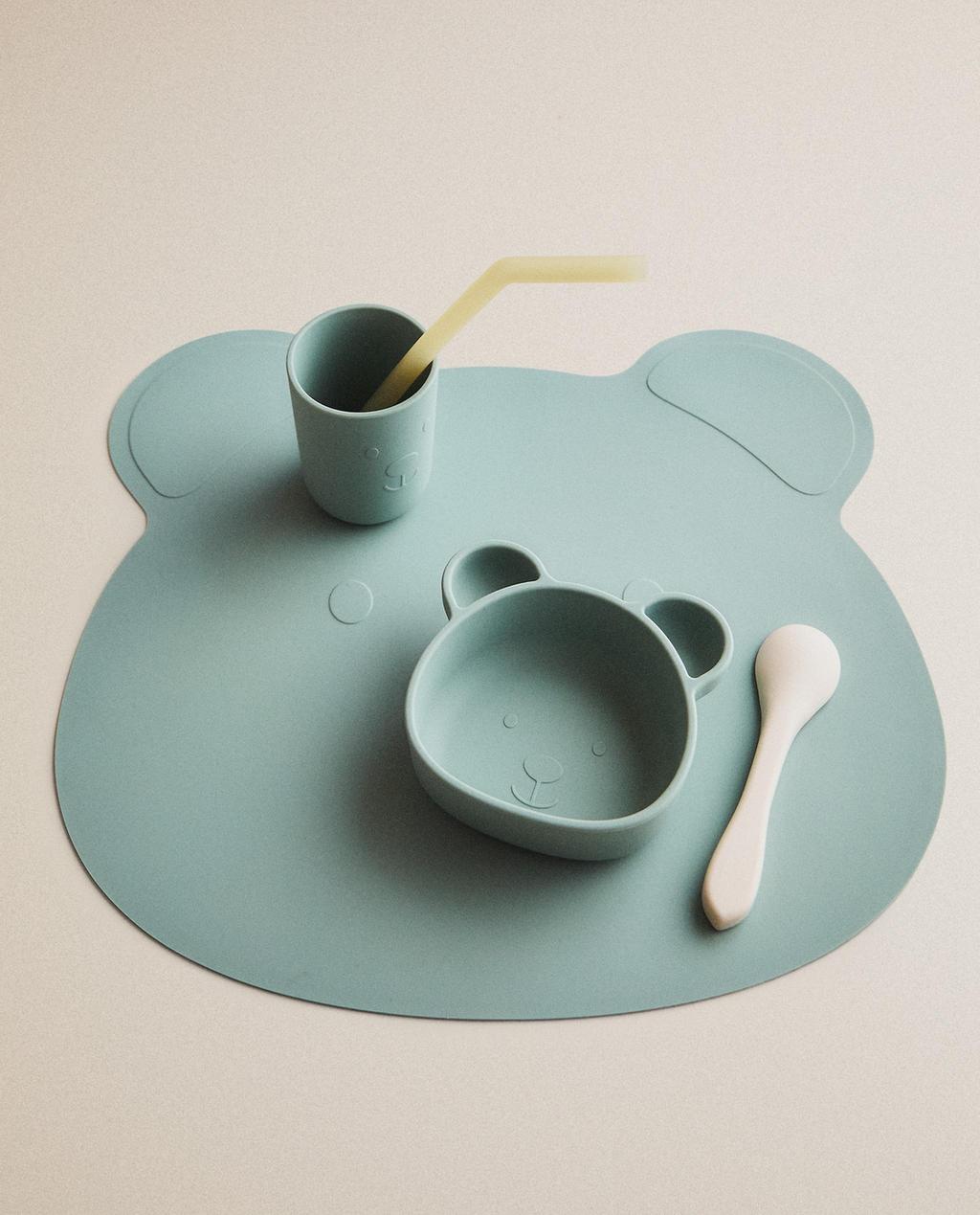 KIDS' BEAR SILICONE PLACEMAT