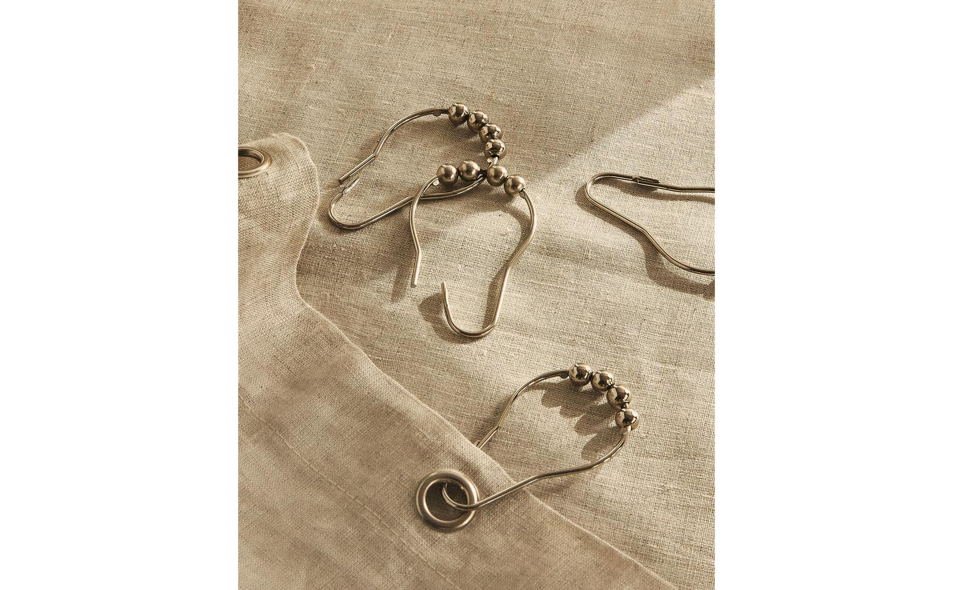 PACK OF METAL SHOWER CURTAIN RINGS (PACK OF 12) PACK OF METAL SHOWER CURTAIN RINGS (PACK OF 12)