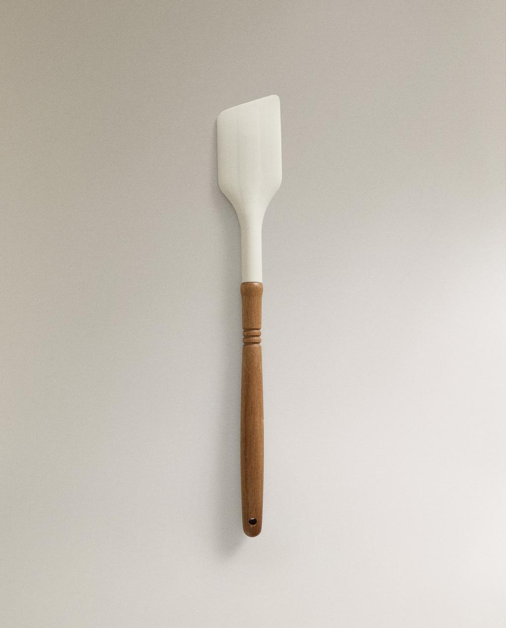 Spatule silicone et bois