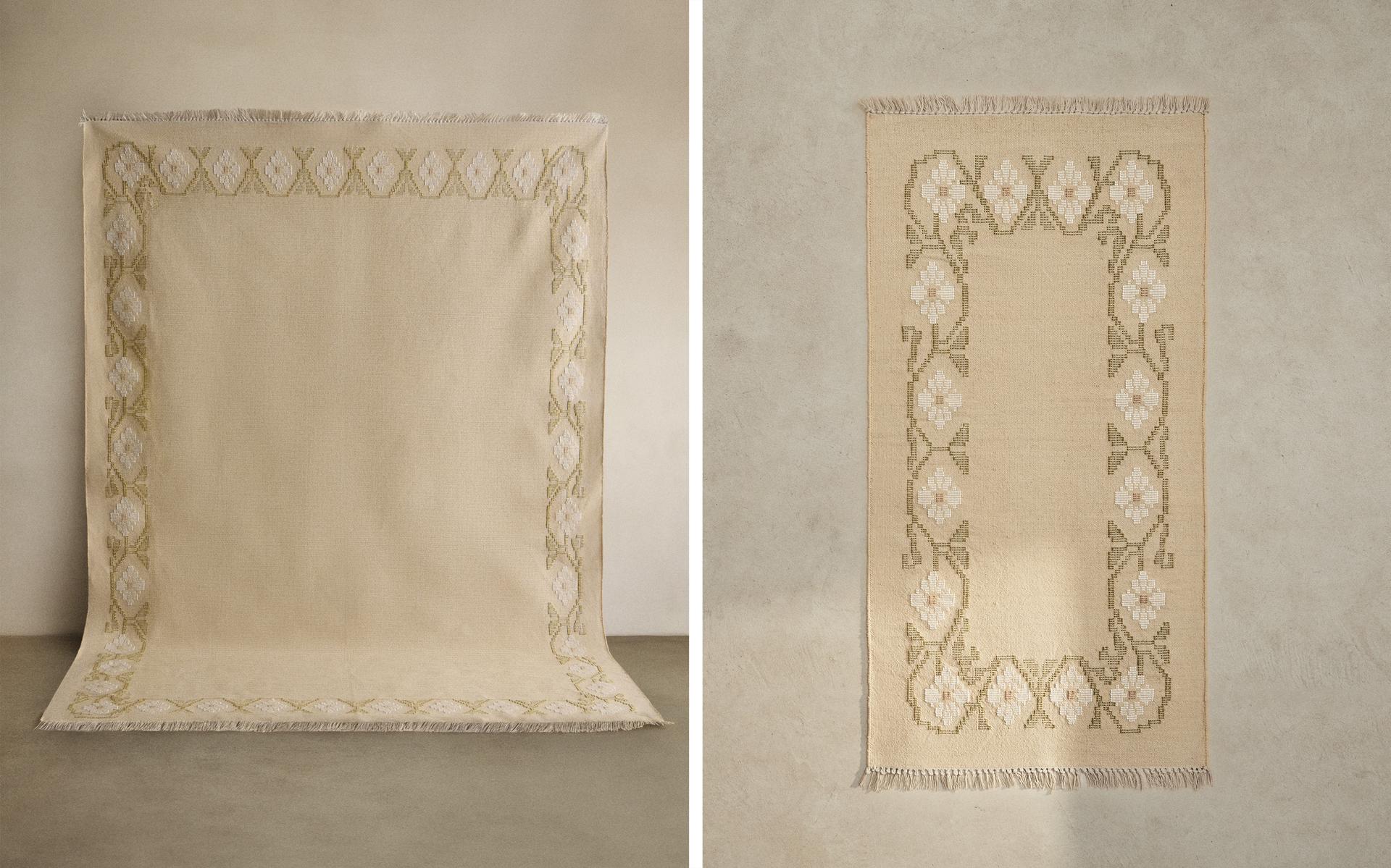 ALFOMBRA JACQUARD FLORES