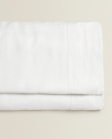 WASHED LINEN FLAT SHEET (160 GxM²)