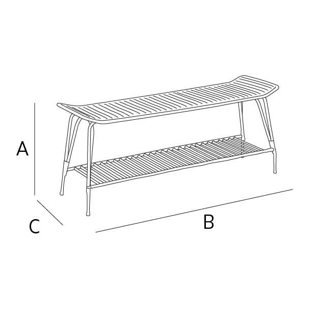 METAL BENCH WITH WOVEN RATTAN Zara Home South Korea / 대한민국