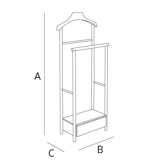 ACACIA WOOD VALET STAND Zara Home United States of America