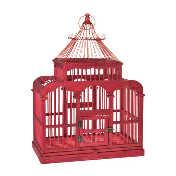 Red Decorative Cage