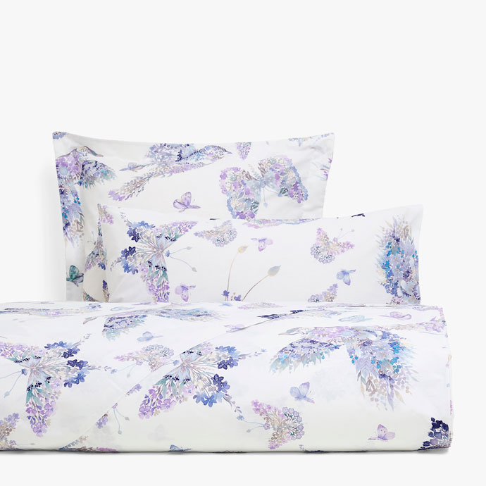 Bedding Zara Home Spring Summer Collection Watercolour Bird And Erfly Print Duvet Cover
