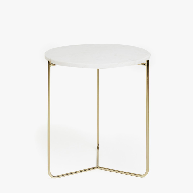 Tagr Golden Side Table With Marble Top By Zara Home Golden Side Table With Marble Top By Zara Home