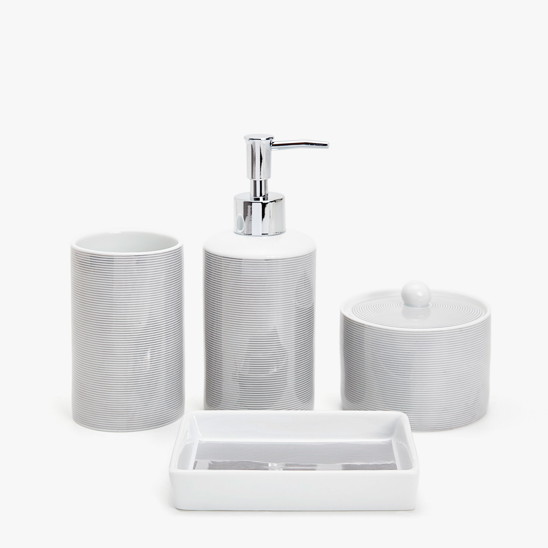 silver striped bathroom set - bath accessories - bathroom | zara silver striped bathroom set - bath accessories - bathroom | zara