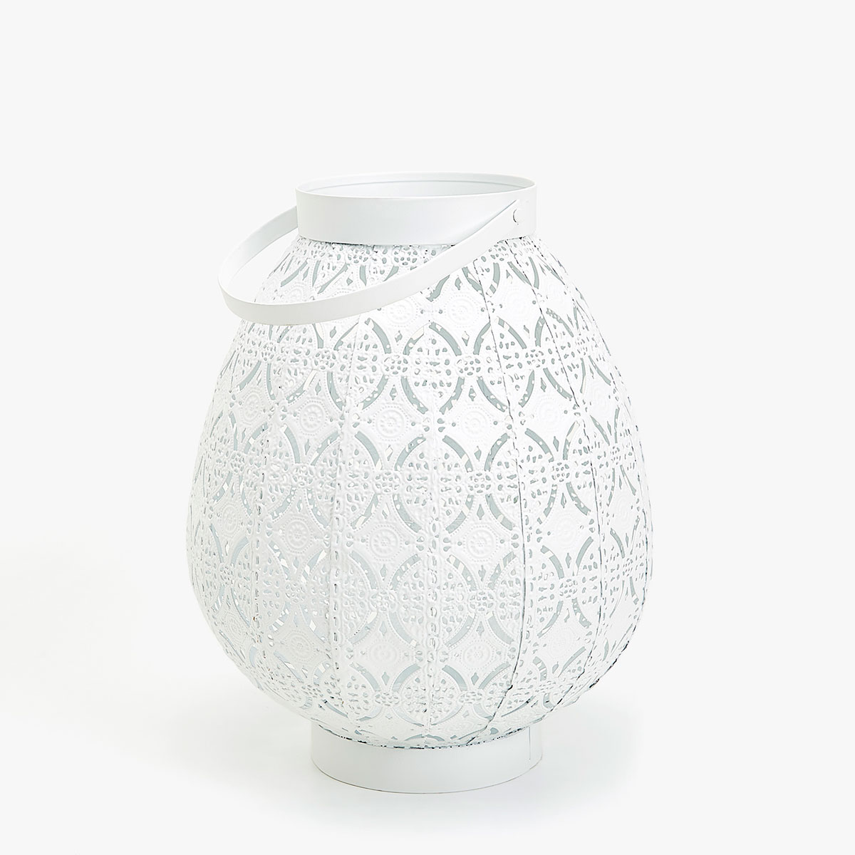 Afbeelding 1 van het product Witte opengewerkte lantaarn