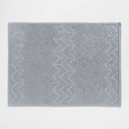 immagine del prodotto tappetino da bagno cotone zigzag grigio verdastro