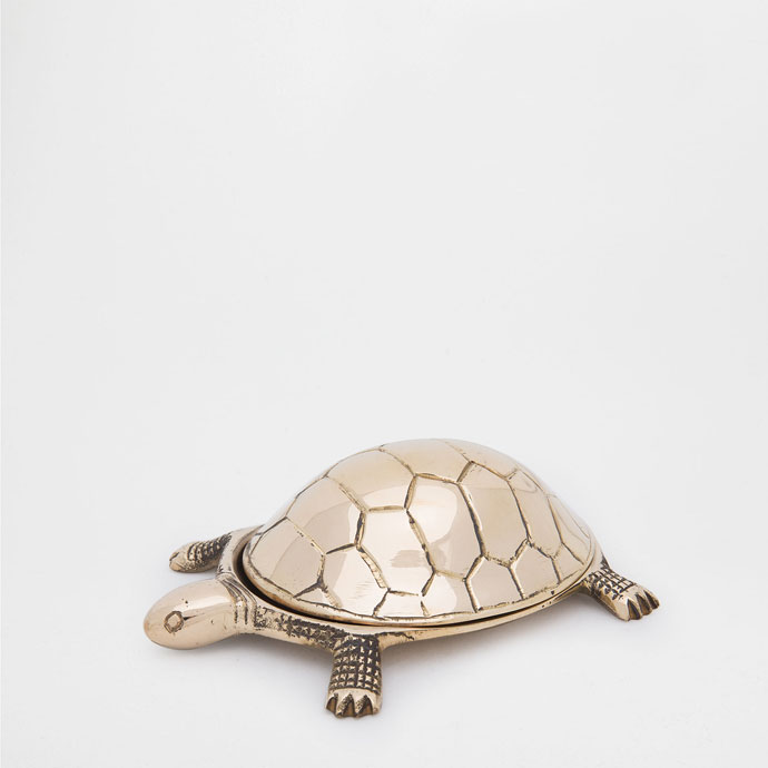 Imagem 1 de produto Figura decorativa metálica tartaruga