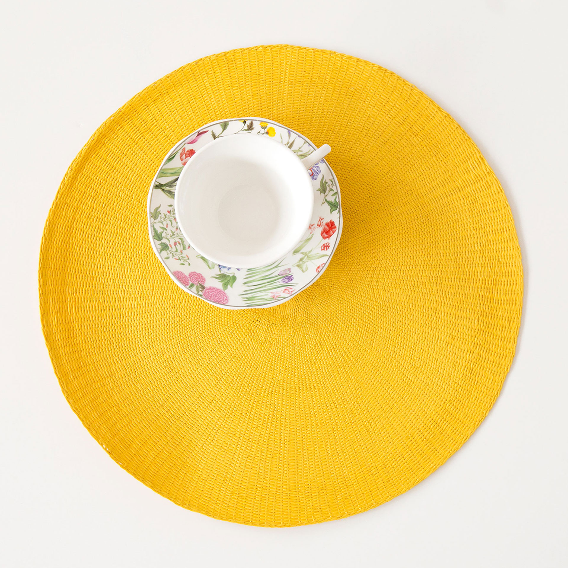 Placemats Tableware Zara Home United Kingdom Image Of The Product Round Yellow Placemat Set 2