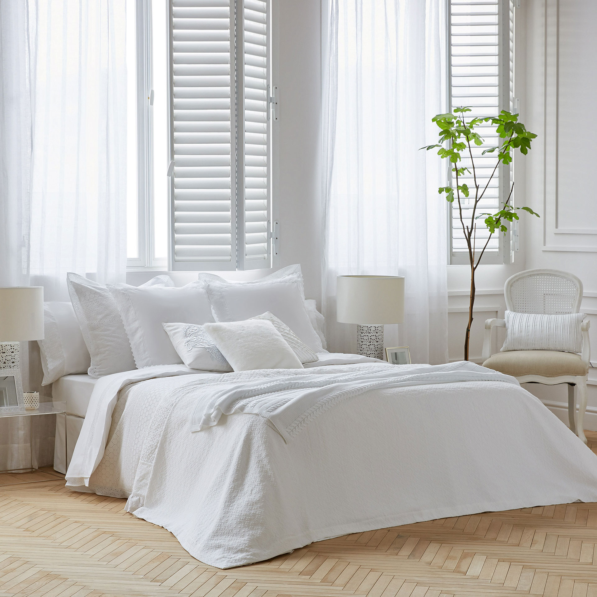 Voile Embroidered Percale Cotton Duvet Cover Covers Image 2 Of The Product Voile Embroidered Percale Cotton Duvet Cover