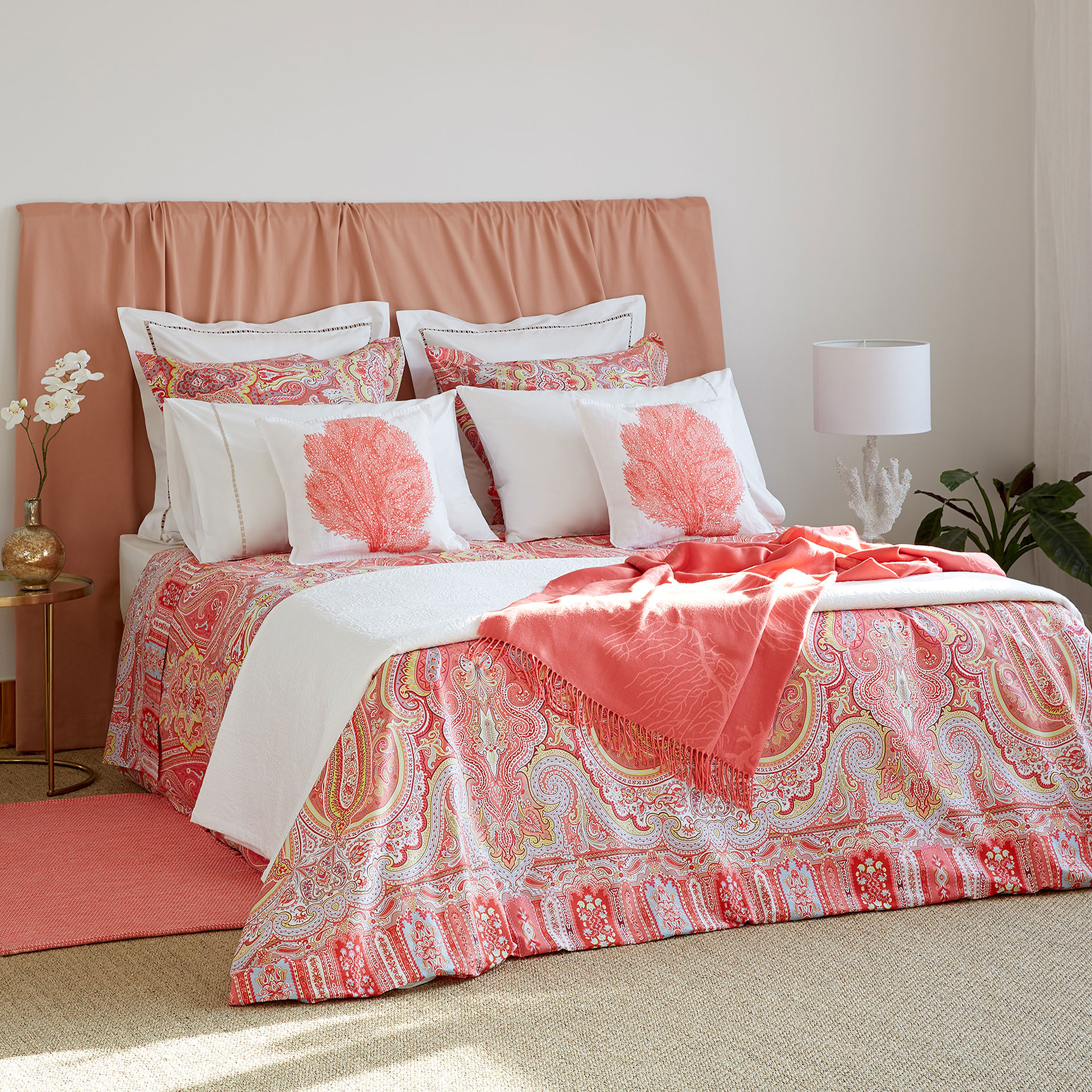 Coral Paisley Print Duvet Cover Covers Bedroom Zara Image 2 Of The Product Coral Paisley Print Duvet Cover