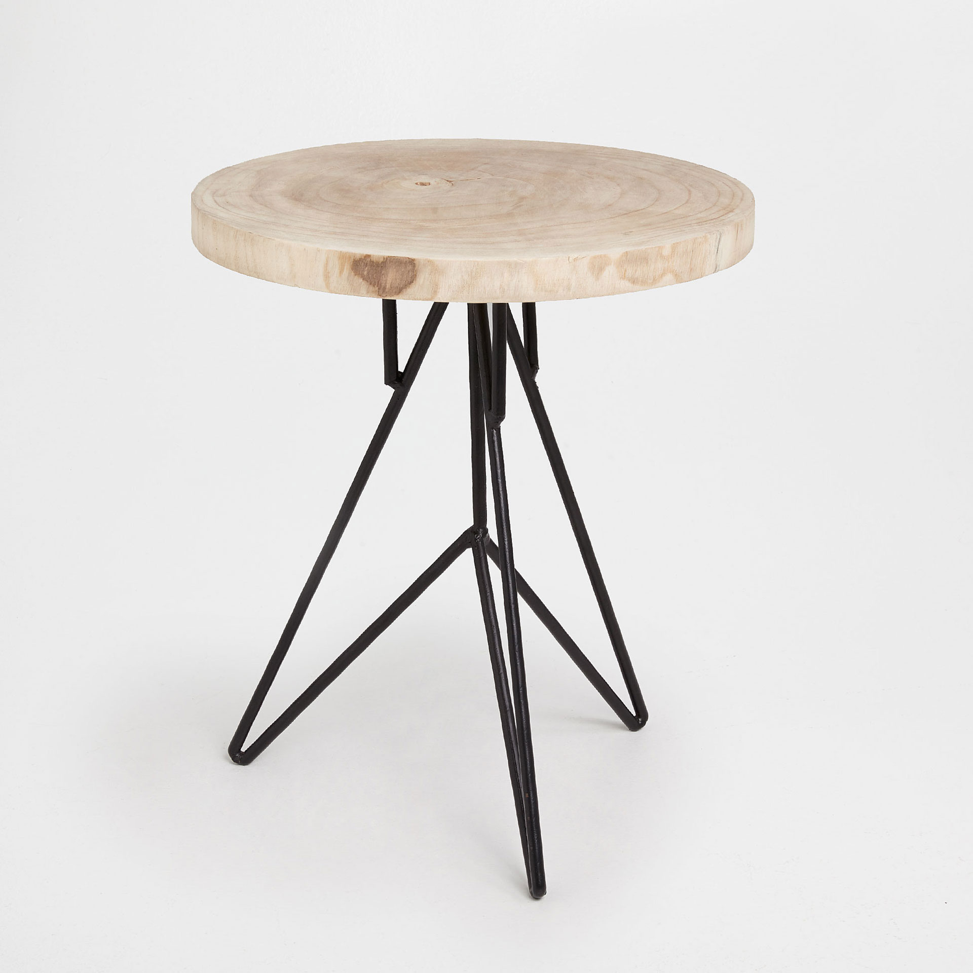 Little Round Table With Iron Legs Linen Collection Decoration Image 2 Of The Product Little Round Table With Iron Legs