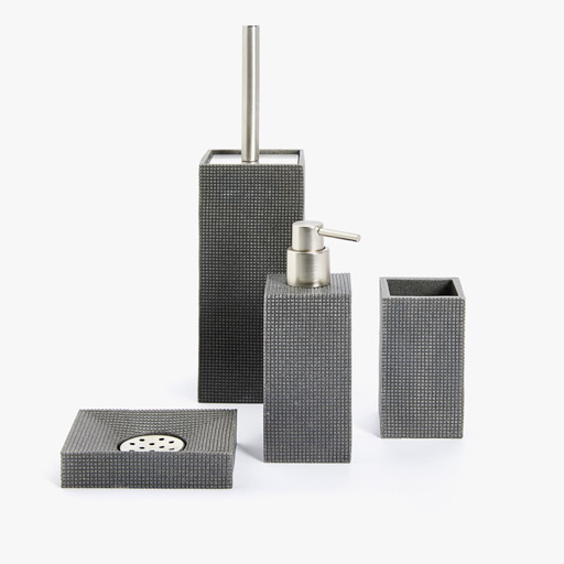 Bathroom Accessories Zara Home New Collection Grey Scored Resin Bathroom Set