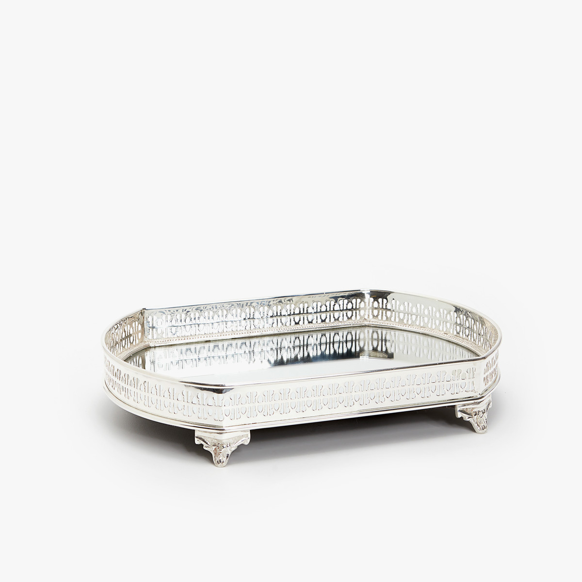 Oval Mirrored Tray Trays Tableware Zara Home United Kingdom Image 1 Of The Oval Mirrored Tray