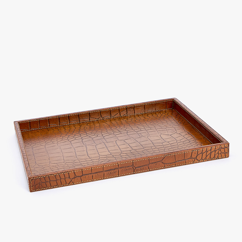 Trays Tableware Zara Home Australia Tray With Leather Finish